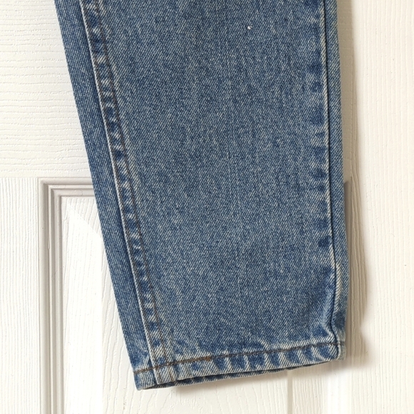 Riders 90's Vintage Deadstock Medium Wash High Rise Easy Fit Tapered Leg Jeans 5 - Picture 16 of 16